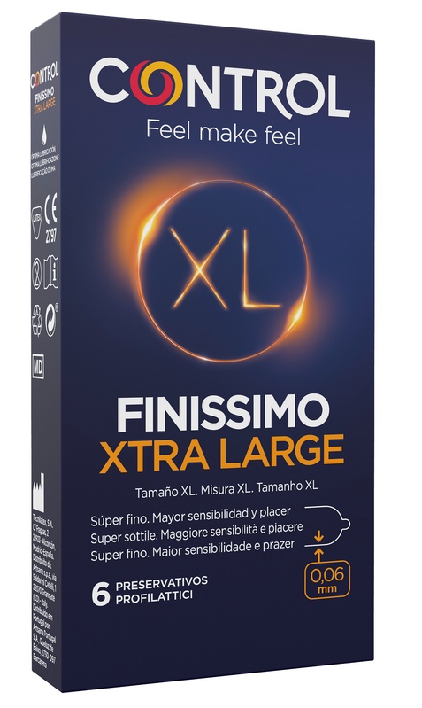 CONTROL FINISSIMO XTRA LARGE 6 PEZZI - Farmapre
