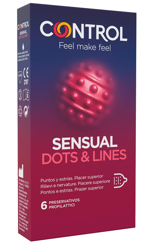 CONTROL SENSUAL DOTS&LINES 6 PEZZI - Farmapre
