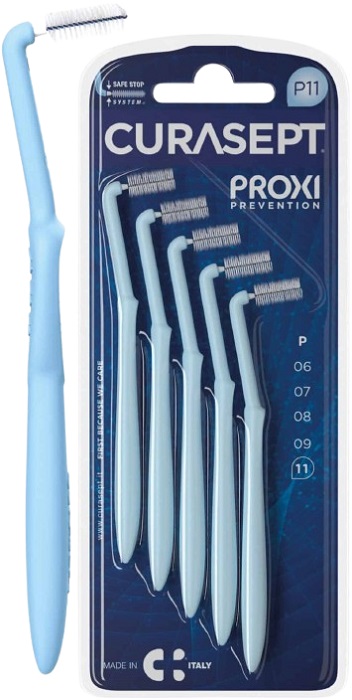 CURASEPT PROXI ANGLE P11 AZZURRO/LIGHT BLUE 5 PEZZI - Farmapre