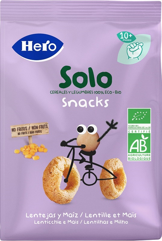 HERO SOLO SNACK LENTICCHIE MAIS 100% BIO 50 G - Farmapre