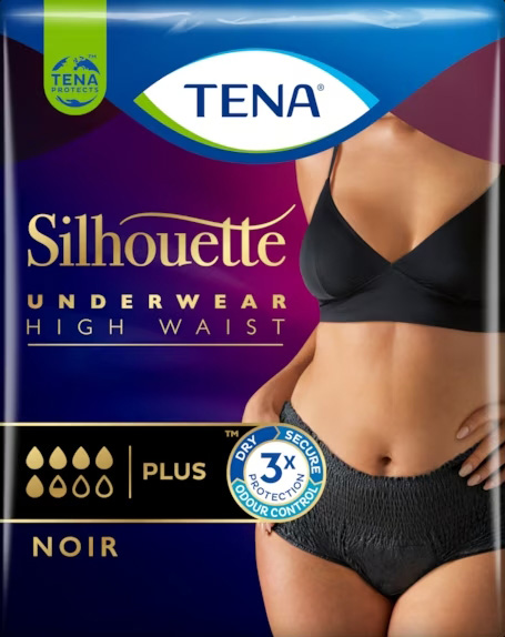 PANNOLONE A MUTANDINA ASSORBENTE TENA SILHOUETTE NOIR M VITA ALTA 9 PEZZI - Farmapre