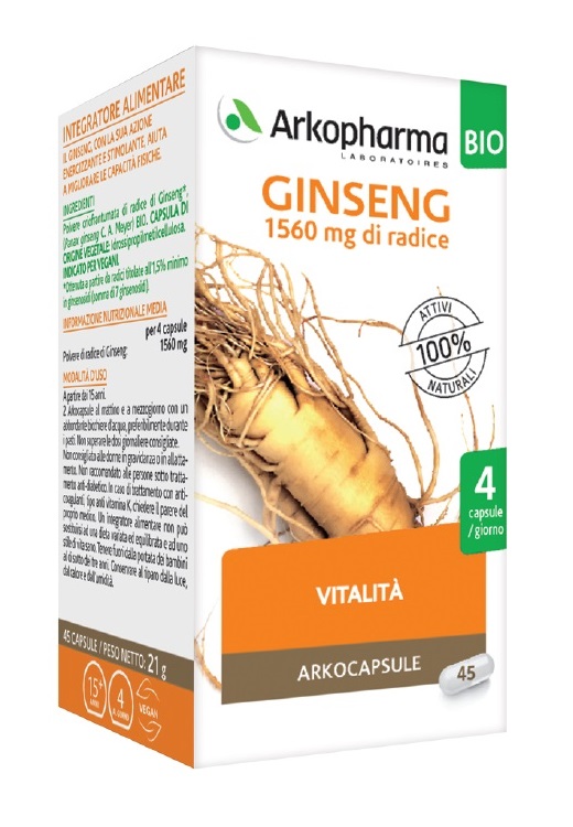ARKOCPS GINSENG 45 CAPSULE BIO - Farmapre