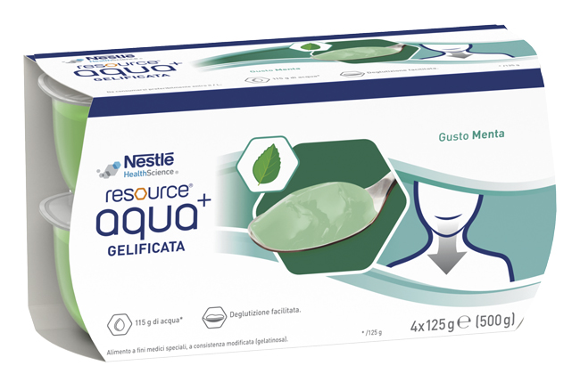 RESOURCE AQUA ACQUA GELIFICATA+MINT CUP 6 4X125 G - Farmapre