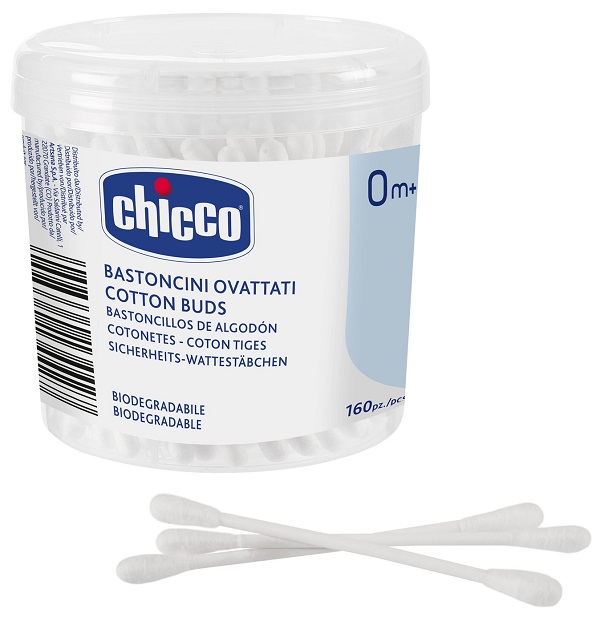 CHICCO BASTONCINI COTONATI 160 PEZZI - Farmapre