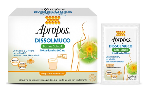 APROPOS DISSOLMUCO 10 BUSTINE SOLUBILI - Farmapre