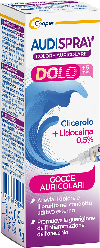 AUDISPRAY DOLO +6 MESI GOCCE AURICOLARI BAMBINI 7 G - Farmapre