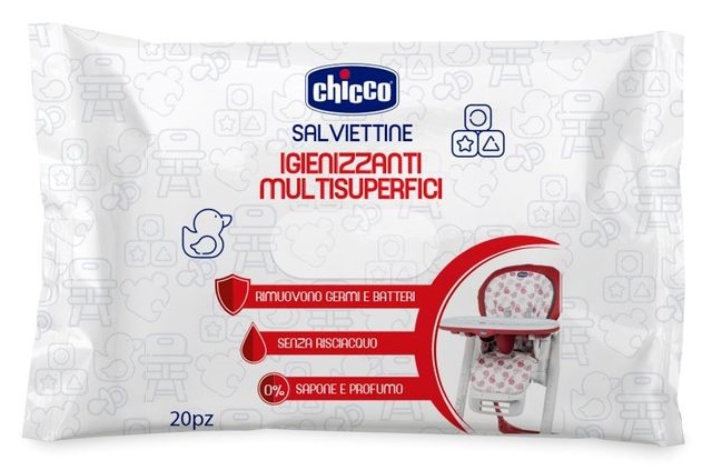 CHICCO SALVIETTINE IGIENIZZANTI 20 PEZZI - Farmapre