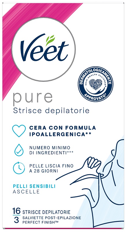VEET STRISCE ASCELLE IPOALLERGENICHE 16 PEZZI - Farmapre