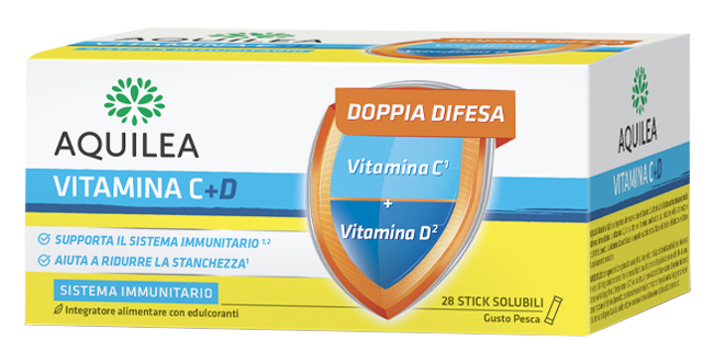 AQUILEA VITAMINA C+D 28 BUSTINE STICK - Farmapre