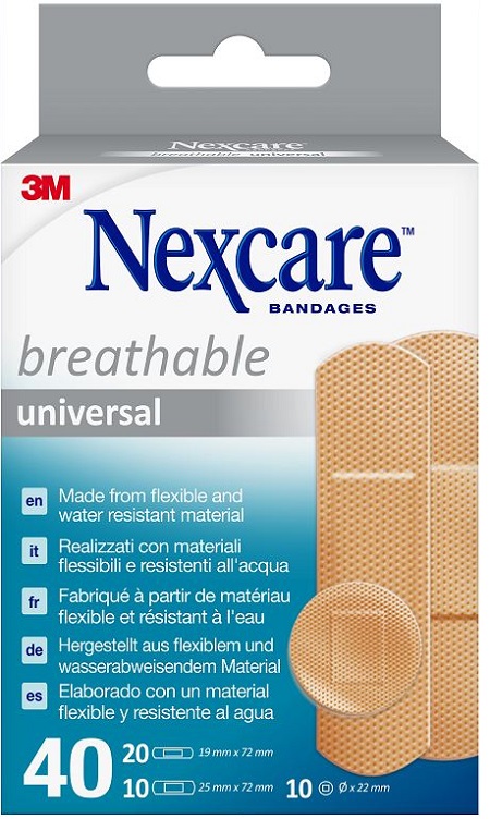 CEROTTO PREPARATO NEXCARE UNIVERSAL ASSORTITI 20 CEROTTO 19X72MM + 10 CEROTTO 25X72MM + 10 CEROTTO TONDI 22,5MM - Farmapre
