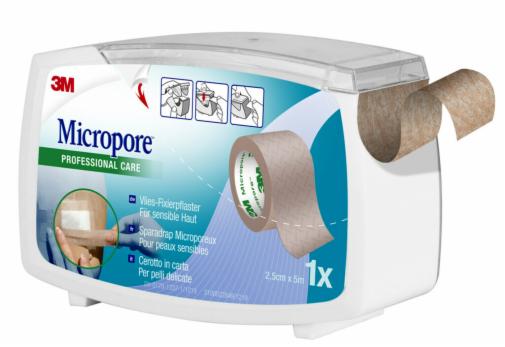 CEROTTO IN CARTA MICROPORE SURGICAL TAPE TAN M5X25MM DISPENSER - Farmapre