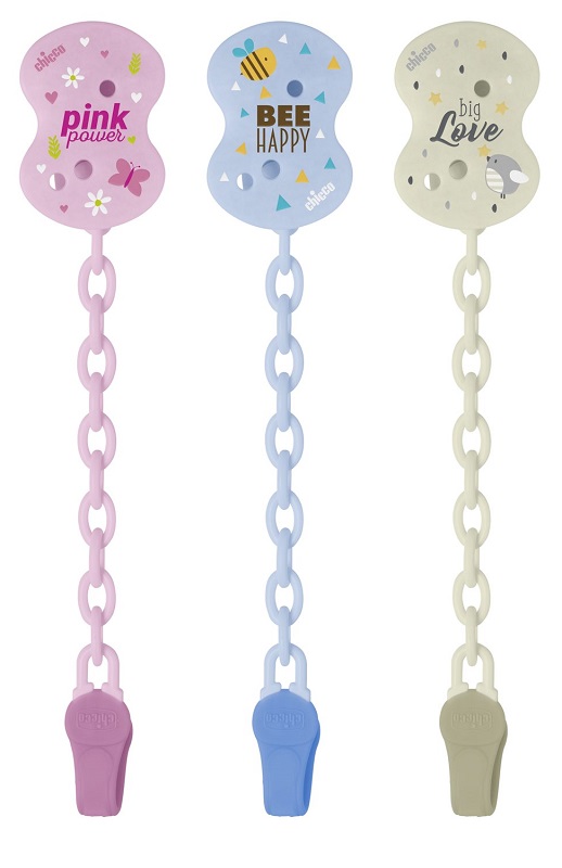 CHICCO CLIP CON CATENELLA MIXED COLORS NEW 2020 - Farmapre