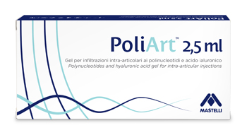SIRINGA INTRA-ARTICOLARE PRERIEMPITA POLIART 2,5ML POLINUCLEOTIDI 10MG/ML E ACIDO IALURONICO 10MG/ML 2,5 ML - Farmapre
