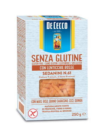 DE CECCO SEDANINI N61 LENTICCHIE ROSSE 250 G - Farmapre
