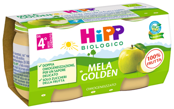 HIPP BIO OMOGENEIZZATO MELA GOLDEN 2 X 80 G - Farmapre