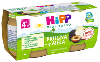 HIPP BIO OMOGENEIZZATO PRUGNA E MELA 2 X 80 G - Farmapre