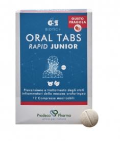 GSE ORAL TABS RAPID JUNIOR FRAGOLA 12 COMPRESSE - Farmapre