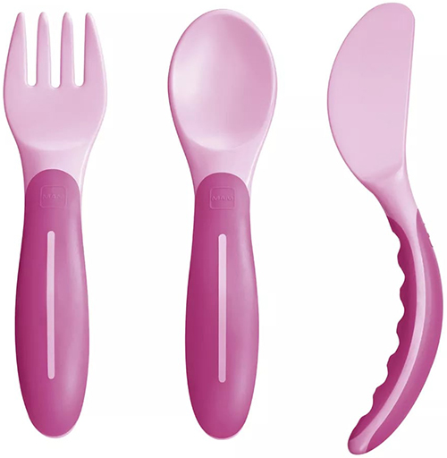 6AM BABYS CUTLERY 6+ FEMMINA - Farmapre