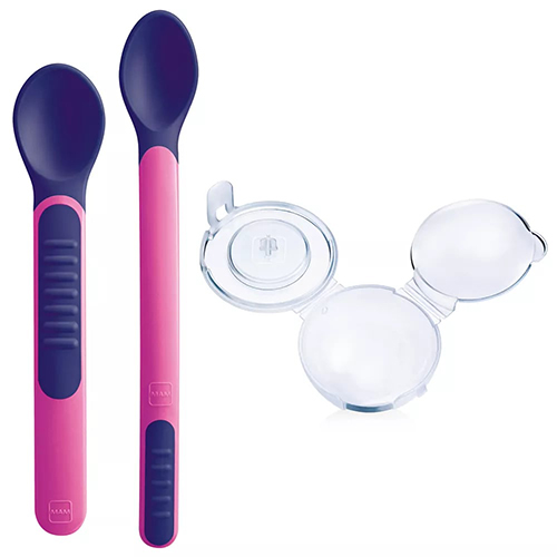 MAM HEAT SENSITIVE SPOONS & COVER 6+ FEMMINA - Farmapre