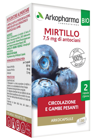 ARKOCPS MIRTILLO BIO 130 CAPSULE - Farmapre