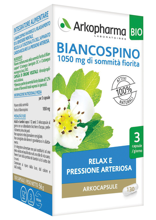 ARKO CAPSULE BIANCOSPINO BIO 130 CAPSULE - Farmapre