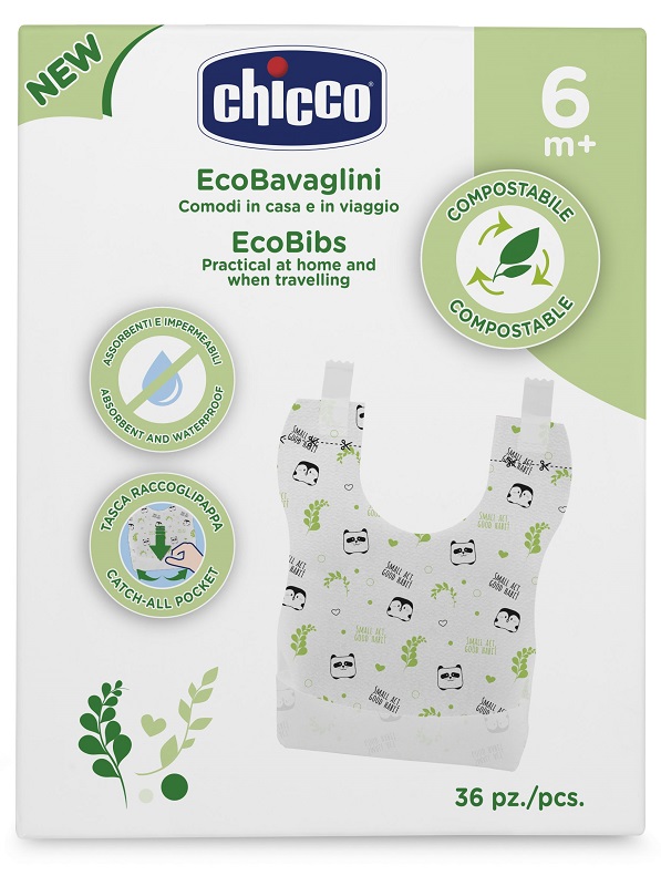 CHICCO BAVAGLINI MONOUSO COMPOSTABILI 36 PEZZI - Farmapre