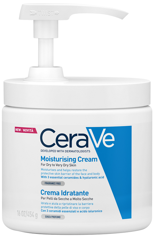 CERAVE CREMA IDRATANTE PER PELLI DA SECCHE A MOLTO SECCHE 454 G PUMP - Farmapre