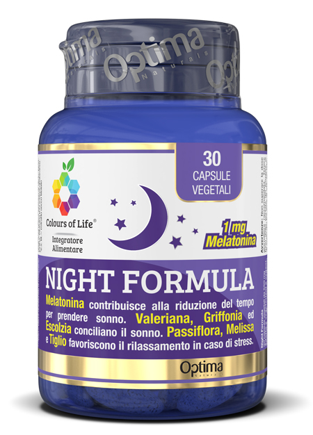 COLOURS OF LIFE NIGHT FORMULA 30 CAPSULE VEGETALI 550 MG - Farmapre