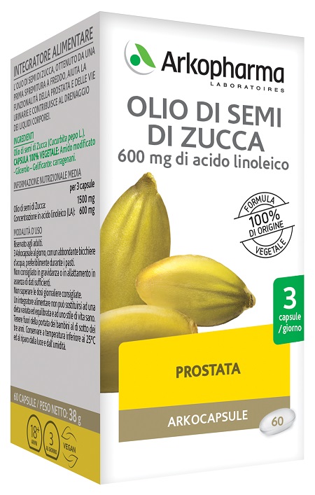 ARKO CAPSULE OLIO SEMI ZUCCA 60 CAPSULE - Farmapre
