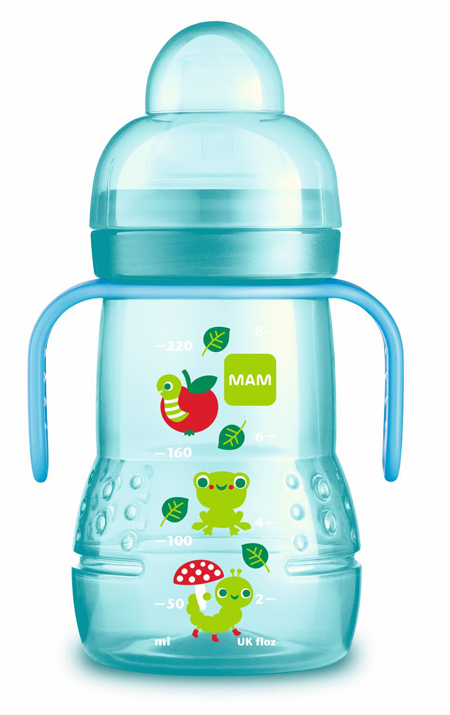 MAM TRAINER 220 ML 4+ BECCUCCIO SOFT SILICONE MASCHIO - Farmapre