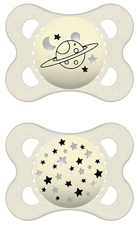 MAM SUCCHIETTO ORIGINAL NIGHT 2-6 MESI SILICONE NEUTRO 2 PEZZI - Farmapre