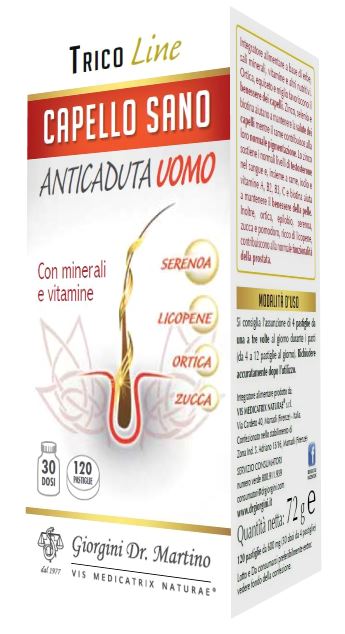 CAPELLO SANO ANTICADUTA UOMO 120 PASTIGLIE - Farmapre