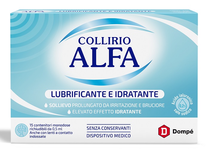 COLLIRIO ALFA LUBRIFICANTE/IDRATANTE 15 FIALE MONODOSE - Farmapre