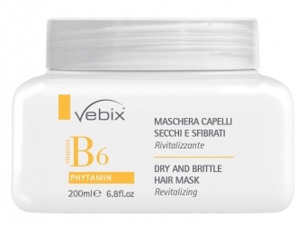 VEBIX PHYTAMIN B6 MASCHERA CAPELLI SECCHI SFIBRATI RIVITALIZZANTE 200 ML - Farmapre