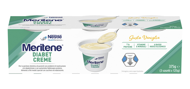 MERITENE DIABET CREME VANIGLIA 3 X 125 G - Farmapre