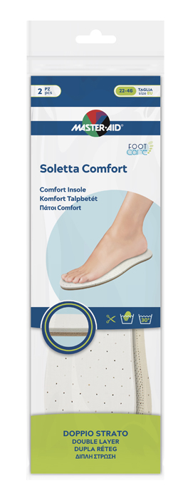 MASTER-AID FOOTCARE SOLETTA COMFORT RITAGLIABILE 2 PEZZI I1 - Farmapre