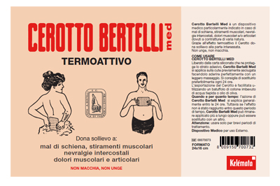 BERTELLI CEROTTO MED GRANDE 24 X 16 CM - Farmapre