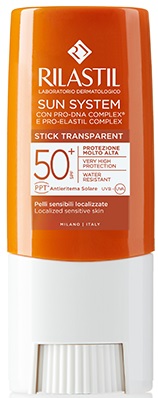RILASTIL SUN SYSTEM PHOTO PROTECTION TERAPY SPF 50+ STICK TRASPARENTE 8,5 ML - Farmapre