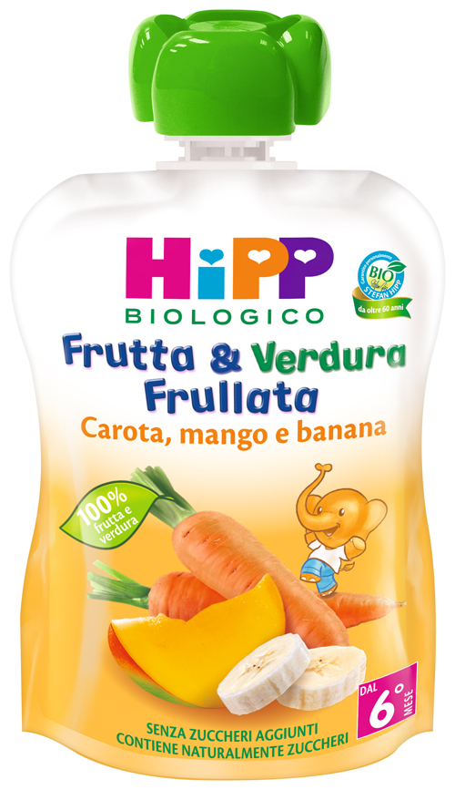 HIPP BIO FRUTTA & VERDURA CAROTA MANGO BANANA 90 G - Farmapre