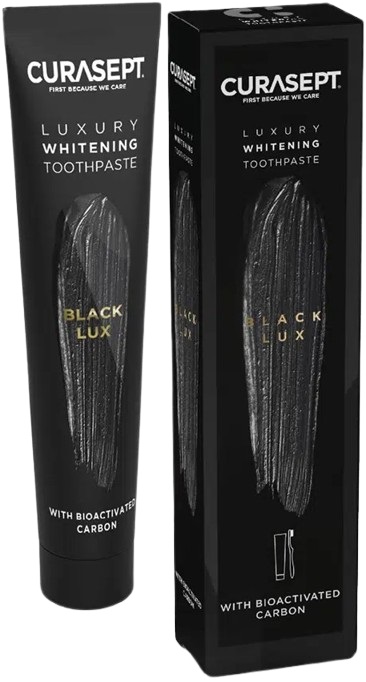 CURASEPT BLACK LUXURY WHITENING DENTIFRICIO 75 ML - Farmapre
