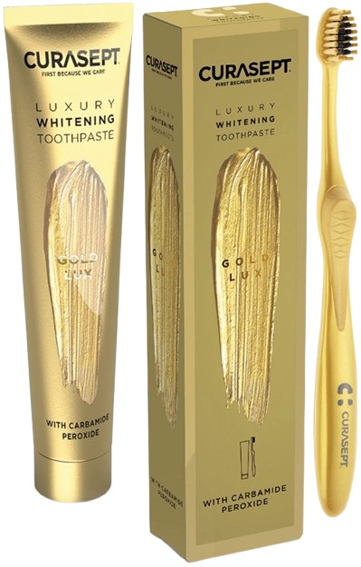 CURASEPT GOLD LUXURY WHITENING DENTIFRICIO 75 ML - Farmapre