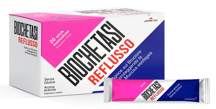 BIOCHETASI REFLUSSO 20 STICK AROMA ARANCIA - Farmapre