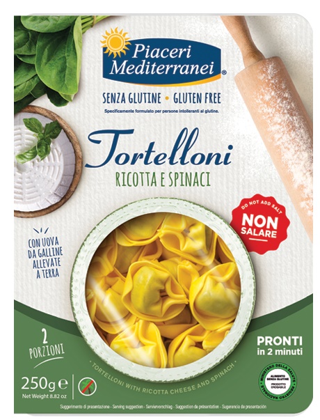 PIACERI MEDITERRANEI TORTELLONI RICOTTA SPINACI 250 G - Farmapre