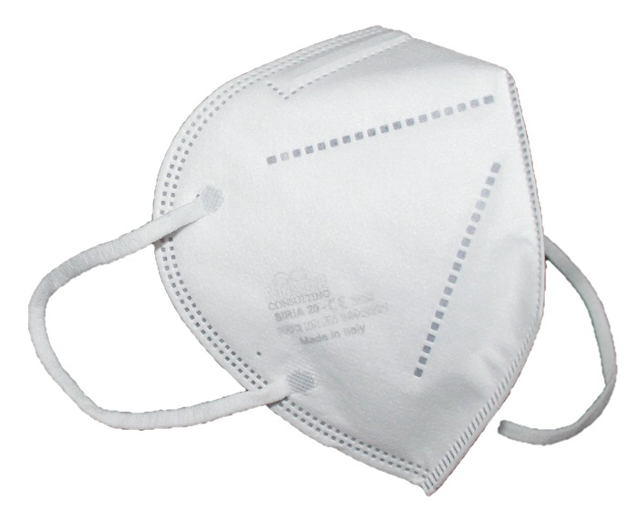 SIRIA 20 SEMIMASCHERA FILTRANTE NERA ANTIPOLVERE FFP2 NR MONOUSO PER ADULTI - Farmapre