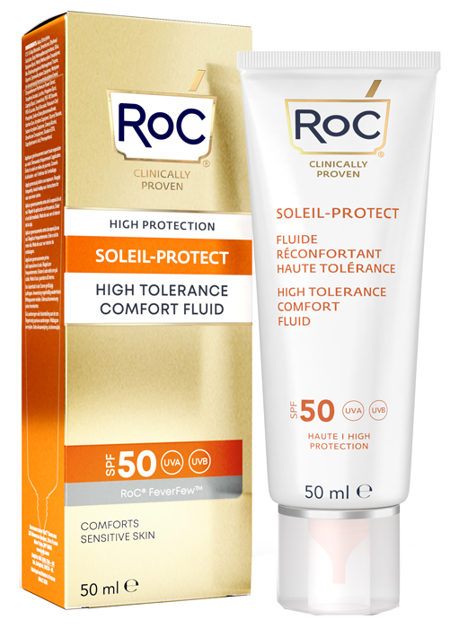 ROC FLUIDO SOLARE VISO SPF 50 ELEVATA TOLLERABILITA' 50 ML - Farmapre