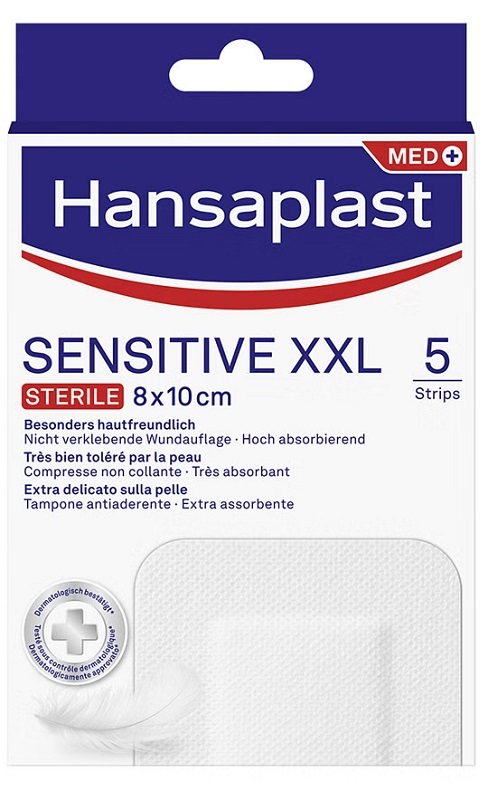 CEROTTO HANSAPLAST SENSITIVE XXL 5 PEZZI - Farmapre