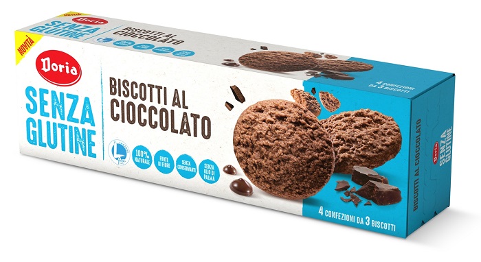 DORIA BISCOTTI CIOCCOLATO 4X37,5 G - Farmapre
