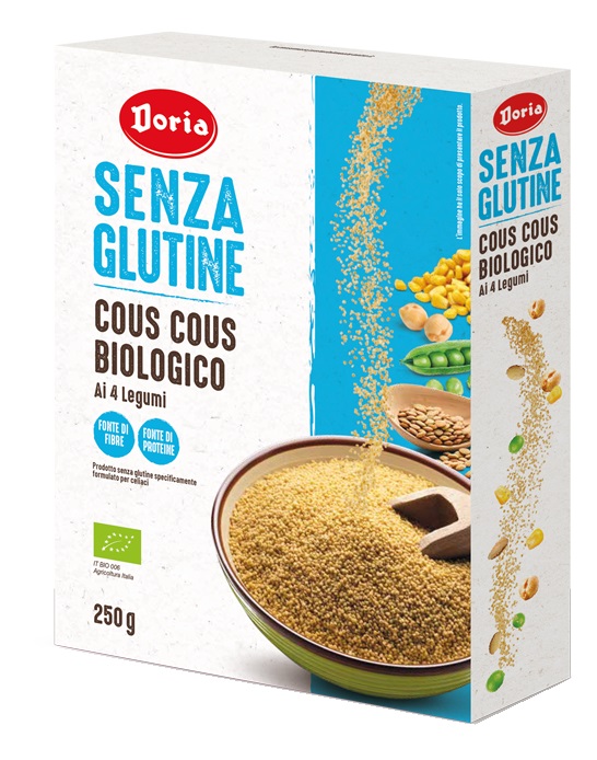 DORIA COUS COUS BIOLOGICO 4 LEGUMI 250 G - Farmapre