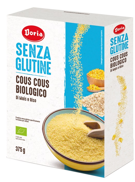 DORIA COUS COUS BIOLOGICO MAIS-RISO 375 G - Farmapre