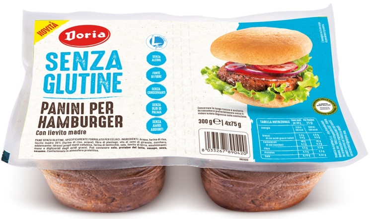 DORIA PANINI HAMBURGER 4X75 G - Farmapre